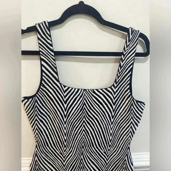 Ronny Kobo Shondra Square Neck Zebra Print MIDI Dress  Sz Medium NWOT - Picture 7 of 9